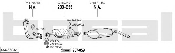 BOSAL 066.558.61 Exhaust System